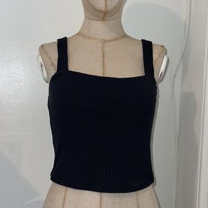 Ribbed Square Neck Tank